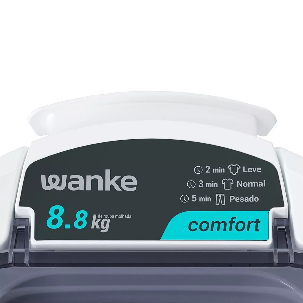 Centrifuga De Roupa Bella Eco Trava de Segurança 8.8 Kg Roupa Molhada com Protetor Wanke
127V - Imagem 2